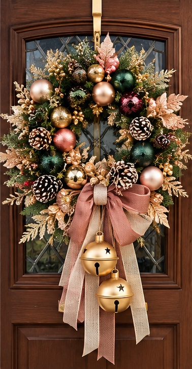 Winter Blush — handmade artificial Christmas decoration