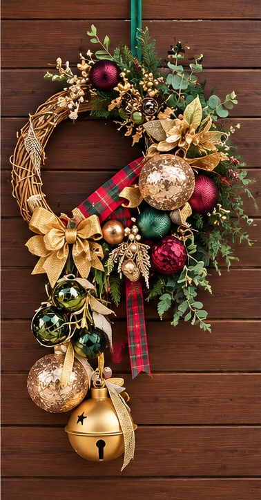 Highland Tartan — handmade artificial Christmas decoration